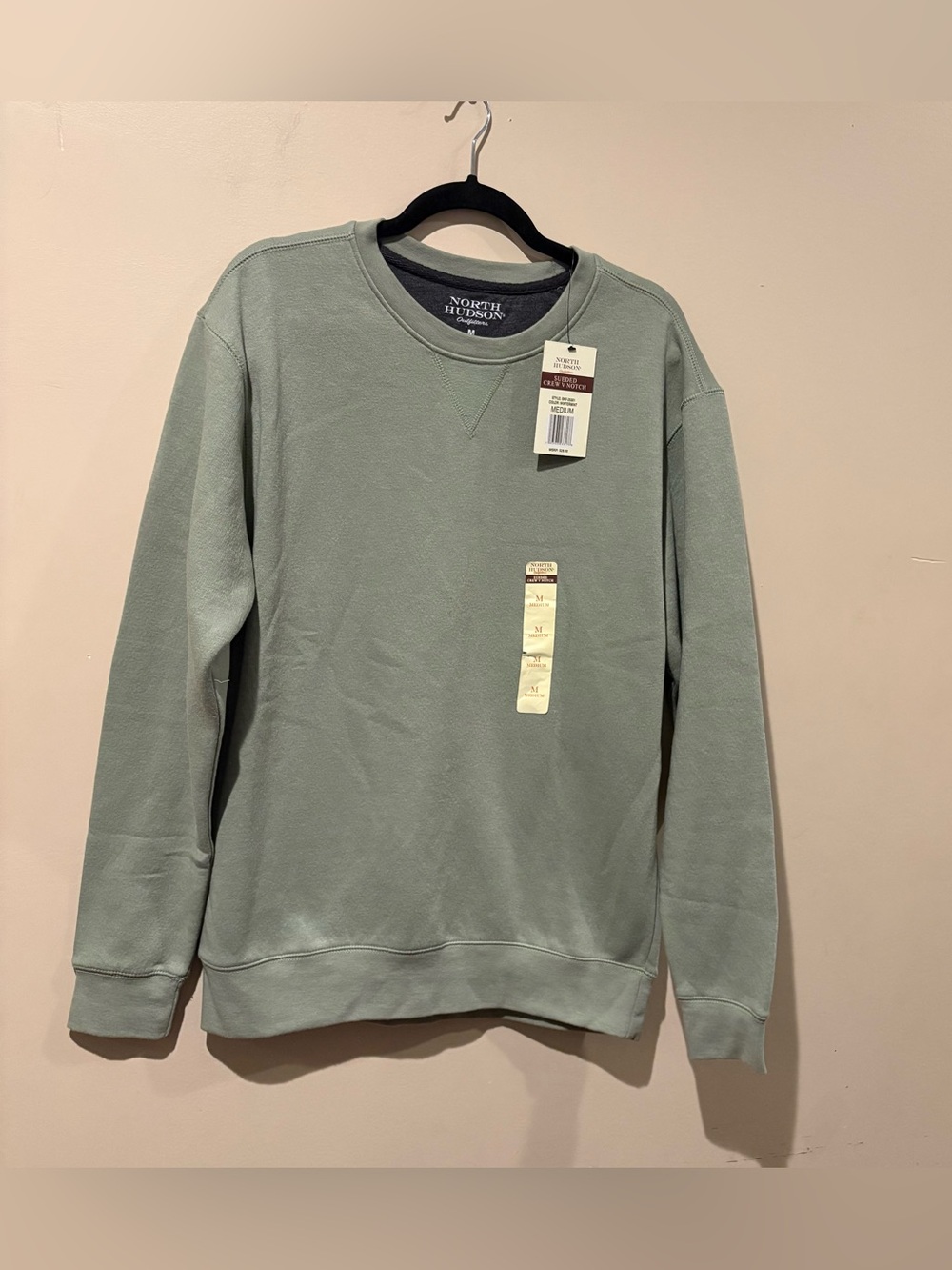 North Hudson outfitters Men's Sage Pullover Crewneck Sweatshirt size M